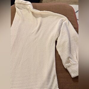 Chic Cream Button Down Shirt for Women